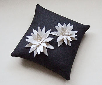 Lily Felt Flower Cushion, 6 of 8