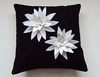 Lily Felt Flower Cushion, 3 of 8