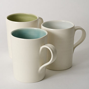 Handmade Tall Porcelain Mug, 9 of 10