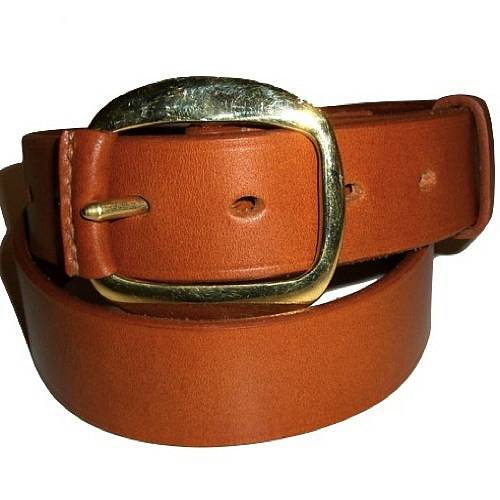Handmade Leather Belt With Swage Buckle By Miller and Jeeves ...