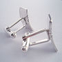 Sterling Silver Etched Cufflinks, thumbnail 7 of 7