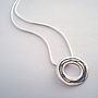 Etched Patterned Silver Necklace, thumbnail 1 of 3