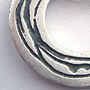 Etched Patterned Silver Necklace, thumbnail 2 of 3