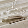 Personalised Silver Bar Necklace, thumbnail 1 of 10