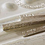Personalised Silver Bar Necklace, thumbnail 8 of 10