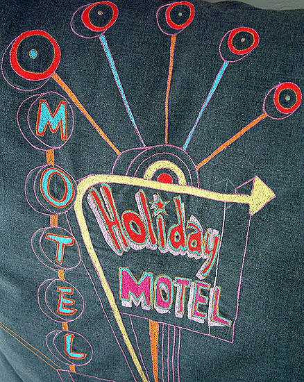 Love Shack - Holiday Motel Urban Cushion By Seabright Designs