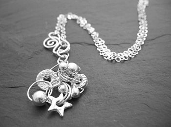 Sterling Silver Charm Necklace, 2 of 6