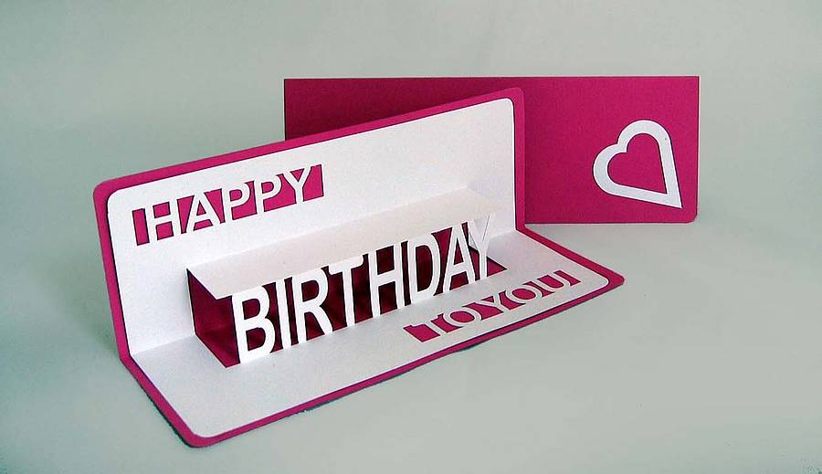 Happy Birthday To You Pop Up Card By Ruth Springer Design