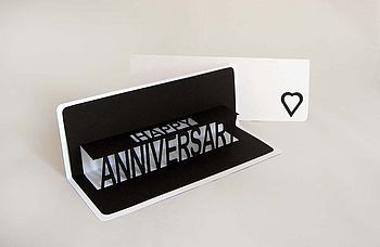 Personalised Anniversary Pop Up Card, 4 of 8