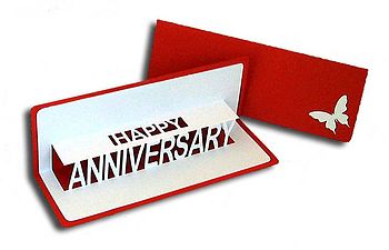 Personalised Anniversary Pop Up Card, 2 of 8