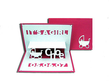 Personalised 'It's A Girl' Or 'Boy' Card, 2 of 5