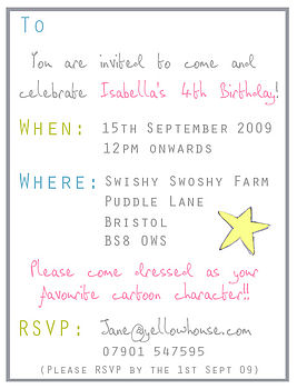 Personalised Children's Party Invitations, 5 of 7
