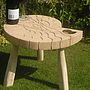 Hand Carved Oak Ammonite  Table, thumbnail 4 of 6