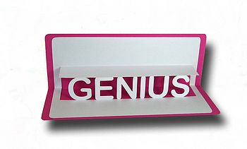 'Genius' Well Done Pop Up Card, 5 of 8