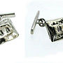 Personalised Sterling Silver Cufflinks, thumbnail 2 of 4