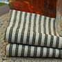 Striped Linen Cotton Kitchen Towels Set Jazz, thumbnail 5 of 9