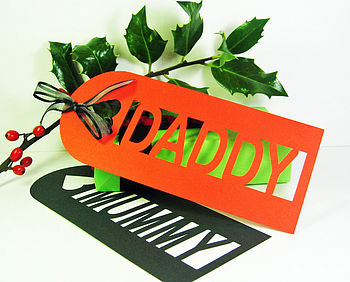 Giant Personalised Gift Tag Bookmark, 2 of 3