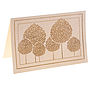Pack of Gilt Tree Cards, thumbnail 1 of 2