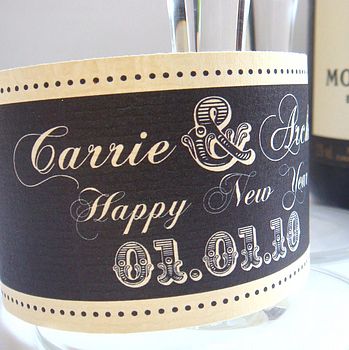 Set Of Two Personalised Bottle Labels By Katie Sue Design Co | notonthehighstreet.com