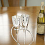 Silver Plated 'Entwined Heart' Lovers Flutes, thumbnail 4 of 4
