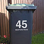 Bin Street Numbers And Street Name Stickers, thumbnail 1 of 4