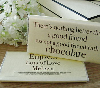 Personalised 'Good Friend' Chocolate Bar, 2 of 4