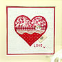 Handmade Framed Love Heart Artwork, thumbnail 3 of 3