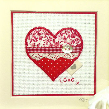 Handmade Framed Love Heart Artwork, 3 of 3