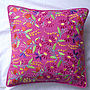 Embroidered Floral Cushion, thumbnail 5 of 7
