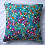 Embroidered Floral Cushion, thumbnail 6 of 7