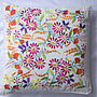 Embroidered Floral Cushion, thumbnail 3 of 7