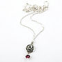 Rose Necklace With Birthstones, thumbnail 4 of 7