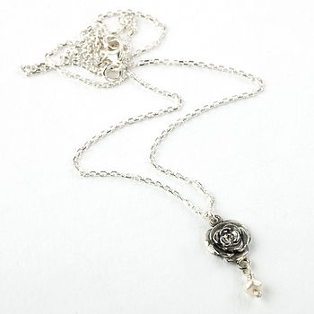 Rose Necklace With Birthstones, 3 of 7