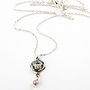Rose Necklace With Birthstones, thumbnail 2 of 7