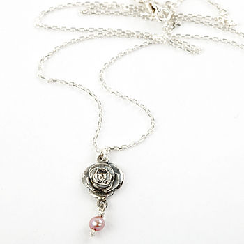 Rose Necklace With Birthstones, 2 of 7