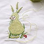 Hand Embroidered Flower Children Quilt, thumbnail 3 of 10