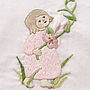 Hand Embroidered Flower Children Quilt, thumbnail 5 of 10