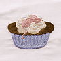 Hand Embroidered Cupcakes Quilt, thumbnail 4 of 9