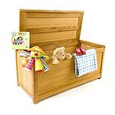 oak toy box with seat