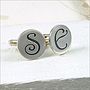 Personalised Silver Initial Cufflinks, thumbnail 6 of 11