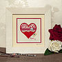 Handmade Framed Love Heart Artwork, thumbnail 2 of 3