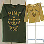Matching Navy / Grey Pint Twin T Shirt Tops, thumbnail 10 of 11