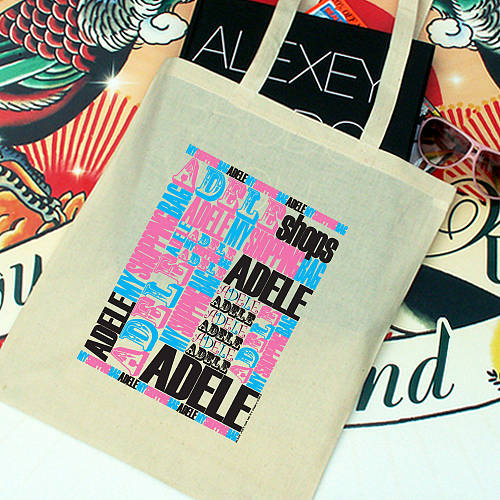 personalised kitsch tote bag by dinkytinks