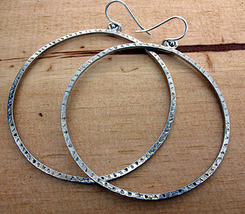 Silver Hoop Earrings, 2 of 3