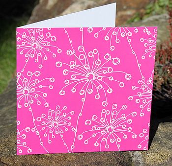 Pink Quirky Motifs Card, 2 of 2