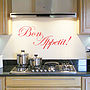 'Bon Appetit' Kitchen Wall Sticker, thumbnail 2 of 4
