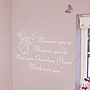 Guardian Angel Wall Sticker Quote, thumbnail 3 of 5