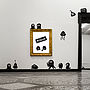 Space Monsters Wall Sticker Set, thumbnail 1 of 3