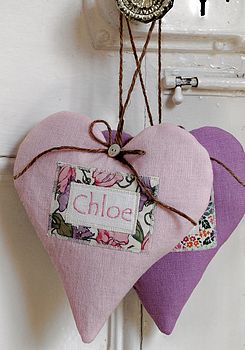 Personalised Linen Name Heart, 2 of 6