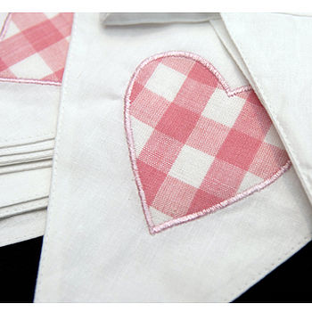Pink Heart Cotton Bunting, 3 of 3